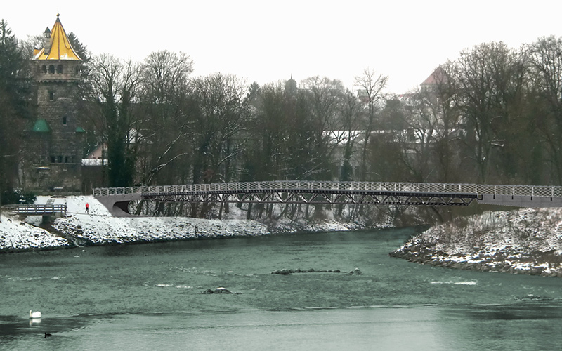 WB Langsberg Brücke Ansicht von Süd